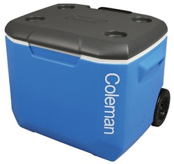 Coleman 60QT rigid refrigerator with wheels
