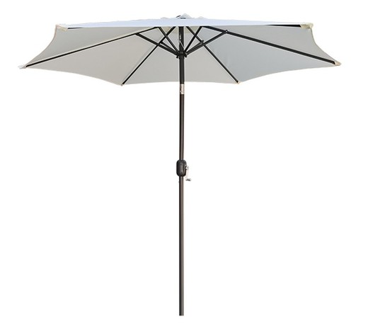 Aluminum parasol 2.5 meters Beige color PG0823