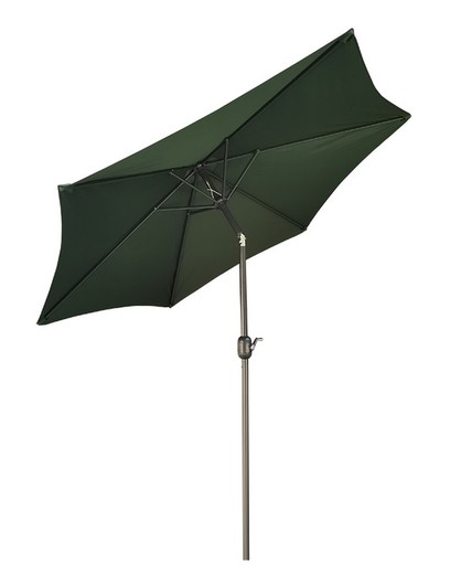 2.5 m green aluminum parasol PG0822