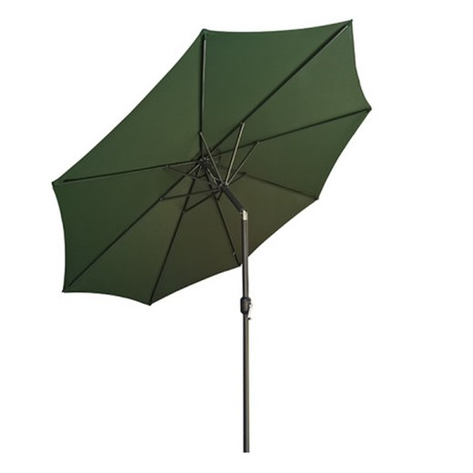 Green aluminum parasol 3 m
