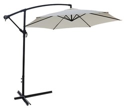 Parasol lateral de aluminio beige 3.00 mts PG0347