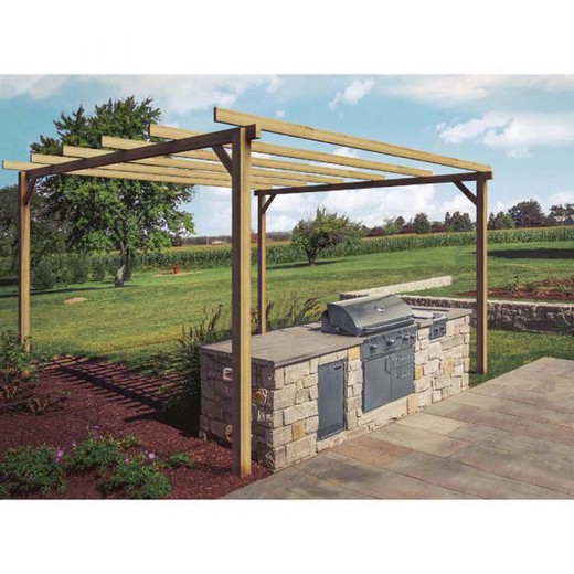 Wooden pergola 420x300 MURCIA by Maderland