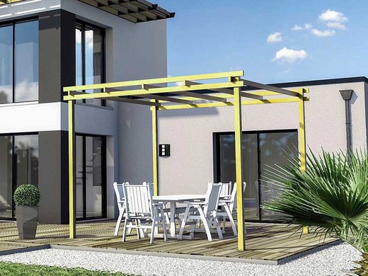 Pérgola de madeira 420x420 ALMERIA by Maderland