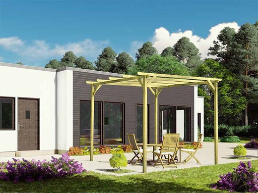 MARBELLA houten pergola 420x420 van Maderland