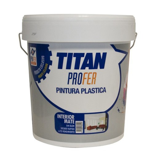 Interior plastic paint matte titan 5 kgs — Bricowork