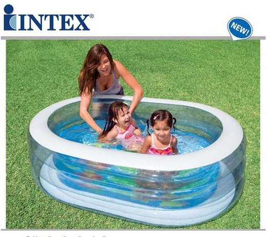 Piscina hinchable Oval Ballena Intex 57482