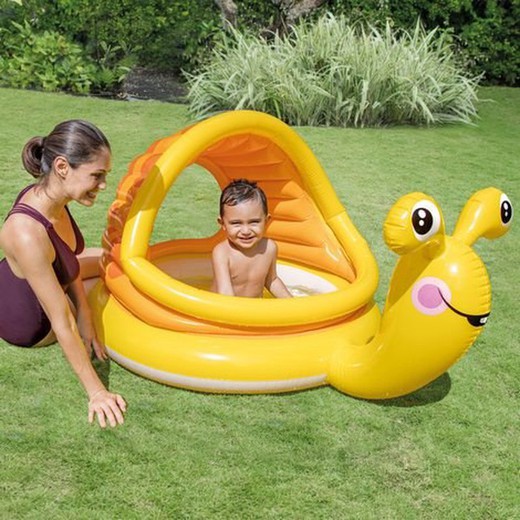 Opblaasbaar kinderzwembad in de vorm van een slak intex 57124