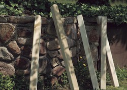 Valla de madera clasica para jardín — Bricowork