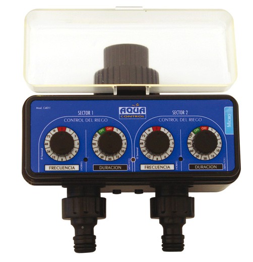 Aquacontrol C5005 irrigatieprogrammeur met dubbele uitlaatkraan