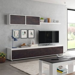 Salón TV HOME blanco artik / oxido de Forés