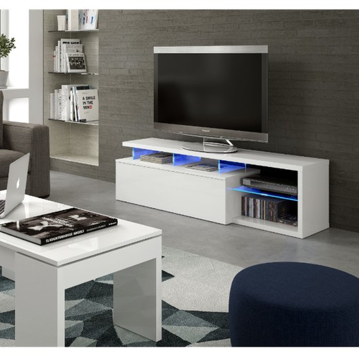 Living room TV LED-TECH White gloss by Forés