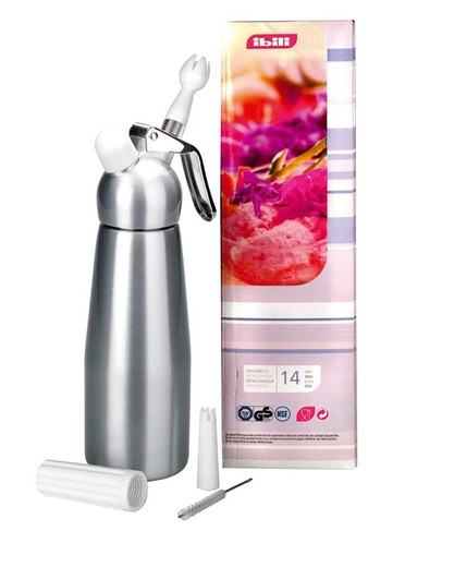 Siphon crème 1L aluminium Ibili