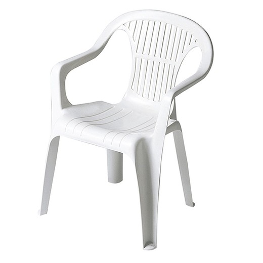 White chair with arms Garden Life