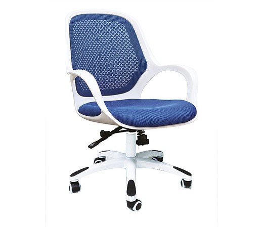 Cadeira de escritório X10 azul e branca 35759