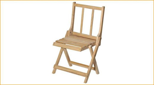 Folding spider wood sewing chair