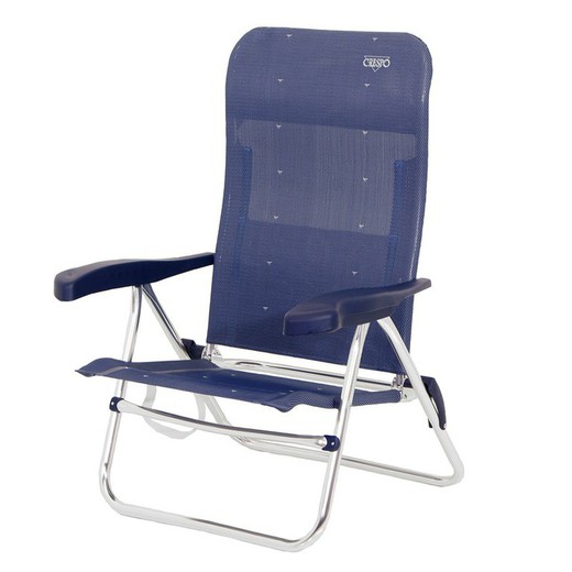 Crepe beach chair AL-205 colo blue