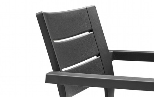 Anthracite resin chair Julie by keter