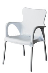 Sillon apilable de resina garden life color blanco