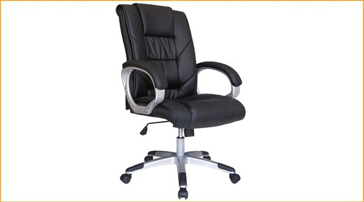 ELEGANT office armchair in black 42025
