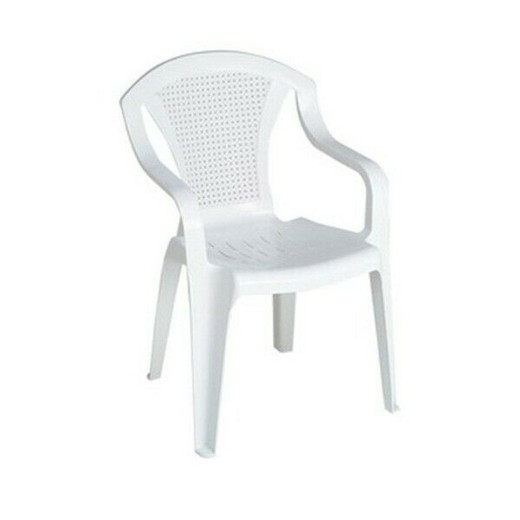 Lage witte hars fauteuil