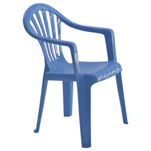 Blue Children's Resin Armchair