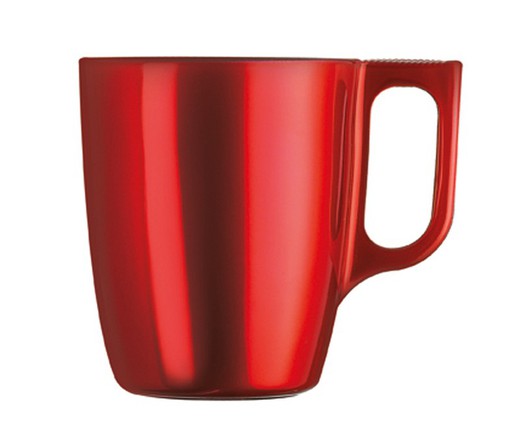 Tazon Mug Vidrio F.Colors Rojo 25 CL