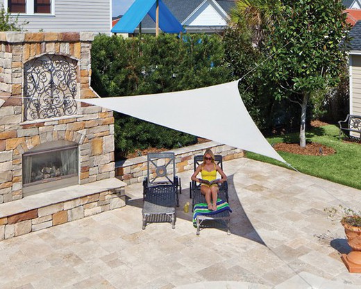 Toldo triangular blanco Intermas 3.6m