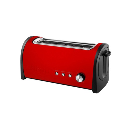 KUKEN red long 1 slot toaster