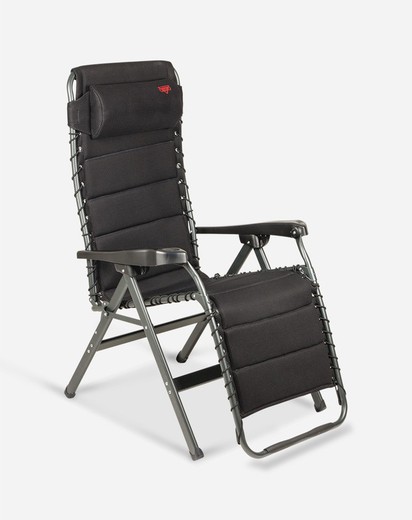 Crespo AP-232 air deluxe relaxligstoel in zwart
