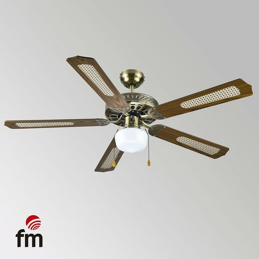 Ceiling fan with light VT-Classic by Fm