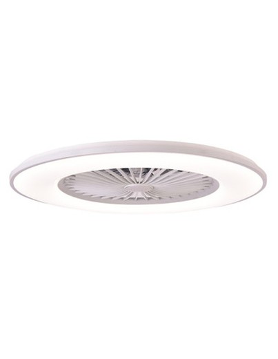 Ventilador teco con luz y 8 aspas gris