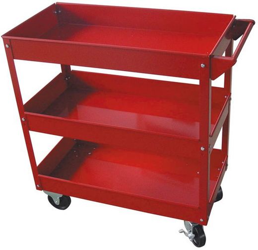 Workshop trolleys and work table