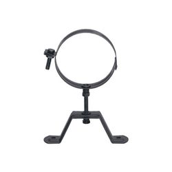 Abrazadera estufa pellet negro Practic