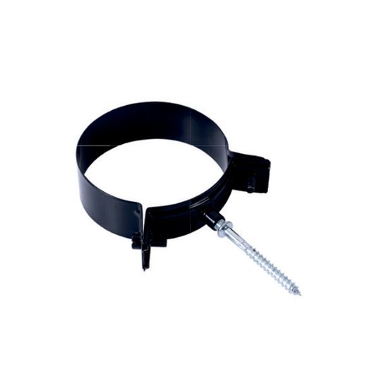 Vitrified black screw support clamp M8 of 200