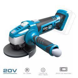 Amoladora Angular de Batería Koma Tools Pro Series 20 V