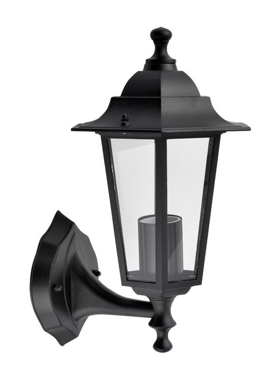 Aplique Exterior Ascen Negr Estrecho 60W E27