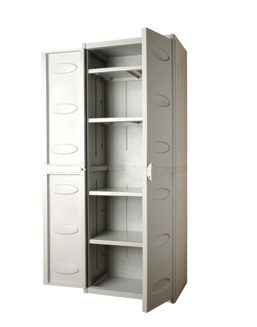 4 Cabinet étagères grises résine Fleurs AB