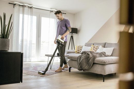 Aspirador vertical batería blanco Karcher