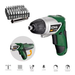 Atornillador Recargable Koma Tools de 3,6 V