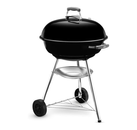 Barbacoa de carbon compact kettle de 57 cms de Weber color negro