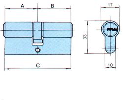 A. Veiligheidslamp Messing 32X32 MM