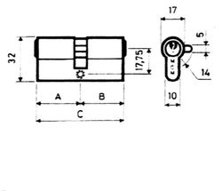 Messing Bol 30X30 MM