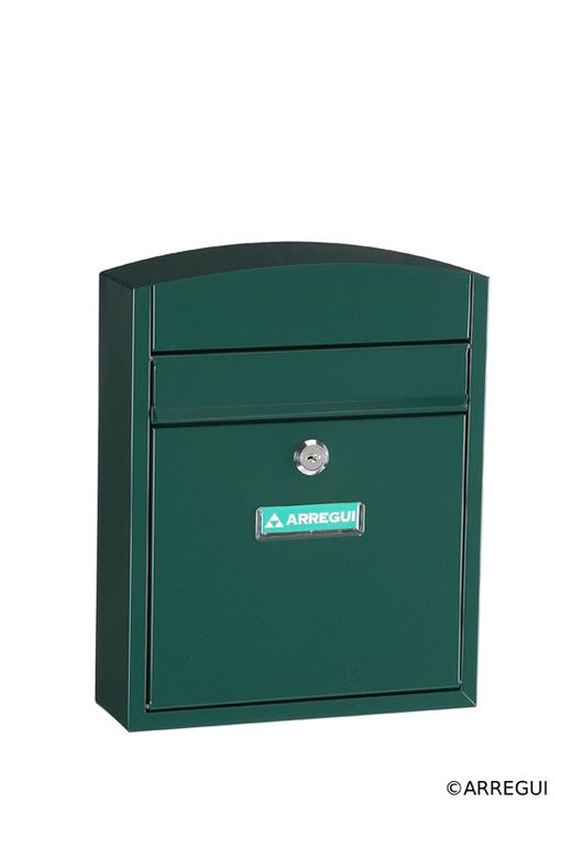Caixa postal externa de aço verde