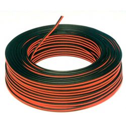 Cable Parale Bc/Gri Pol 100Mt 2X0,75 MM