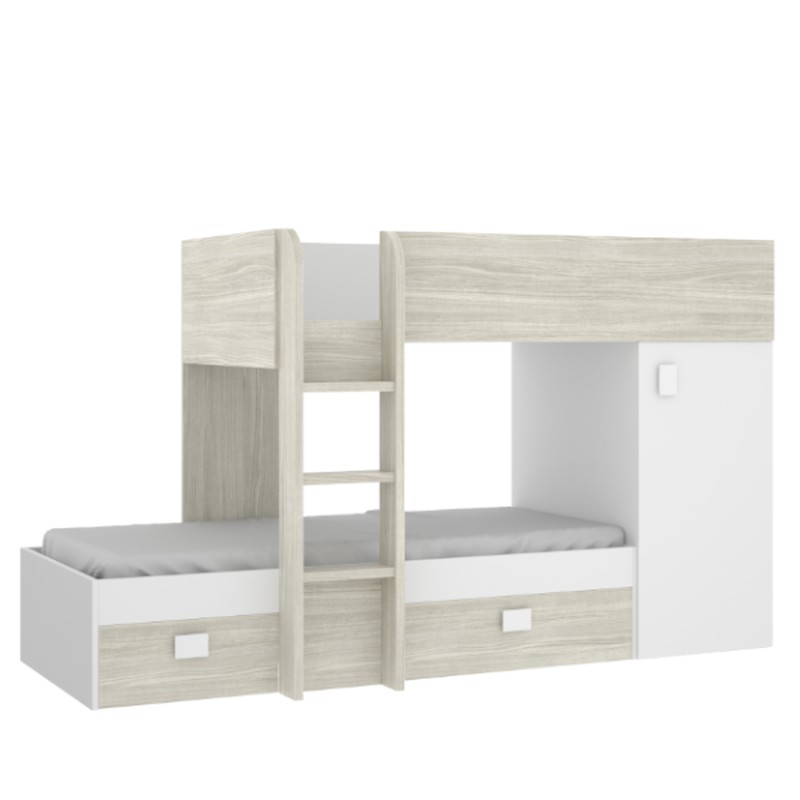 Cama tren Move gris/blanco — Bricowork