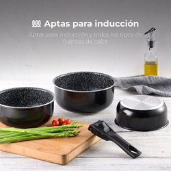 Aluminium Steelpannen Set 3. D.16-18-20Cm