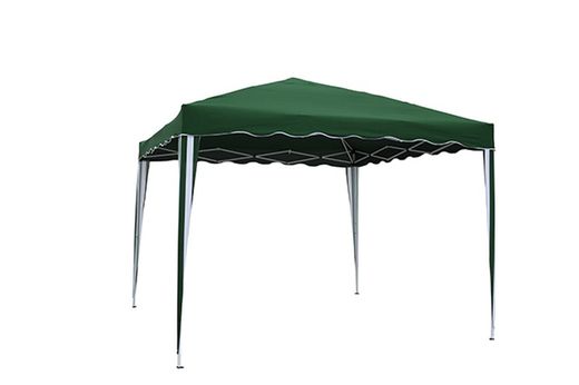 Faltpavillon aus Stahl, 3x3 Meter, grüne Farbe PG0793