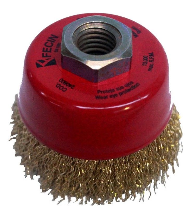 Brass Cup Brush M14 — Bricowork