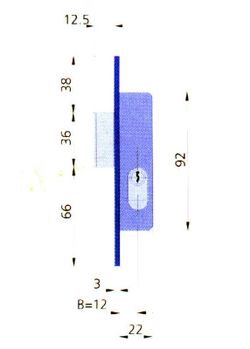Insteekslot Met Hn Ovaal 12X22 MM