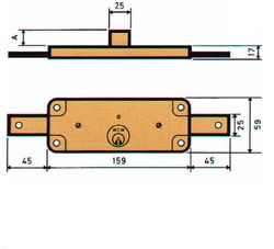 Shutter Lock Zn 10Mm